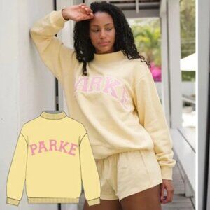 Parke Mockneck Sweatshirt Summerland Peel Conch Large Extra Large